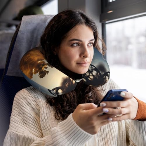 Almohada de poliéster para cuello con diseño de París miniatura 6