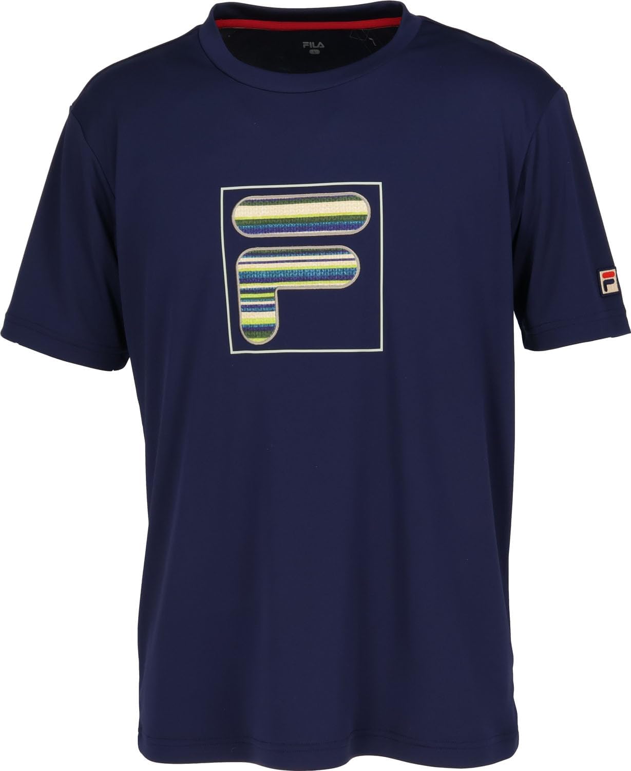 FILA フィラ テニスウェア 半袖Tシャツ VM5622ブラック メンズL新品 Amazon | [フィラ テニス] 半袖シャツ アップリケTシャツ VM5622
