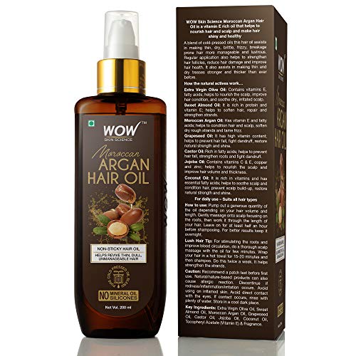 WOW Skin Science Moroccan Argan Hair Oil 200 ML