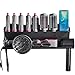 Wall Mount Holder for Dyson Airwrap Styler, for Dyson Supersonic Hair Dryer, Organizer Stand Storage Rack for Curling Iron Wand Barrels Brushes Diffuser Nozzles for Home Bedroom Bathroom