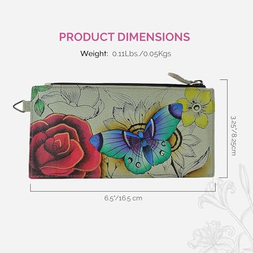Anna by Anuschka Women's Hand Painted Genuine Leather Organizer Wallet3