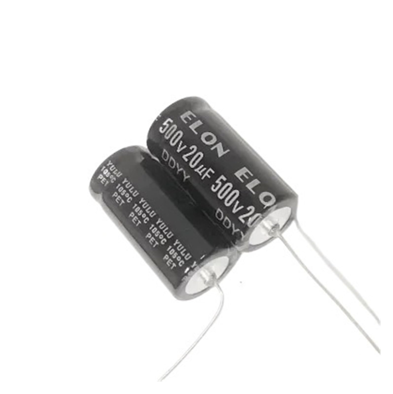 LEOTNNDQ 2pcs 500V 20uf axial electrolytic capacitor 500V 22X51mm