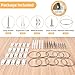 RORMGO Furniture Anchors 10-Pack, Anti Tip Furniture Anchors for Baby Proofing, Extra-Strong Metal Wall Anchor Straps with Steel Cable to Secure Dresser, Bookcase, Wardrobe & Cabinet, White
