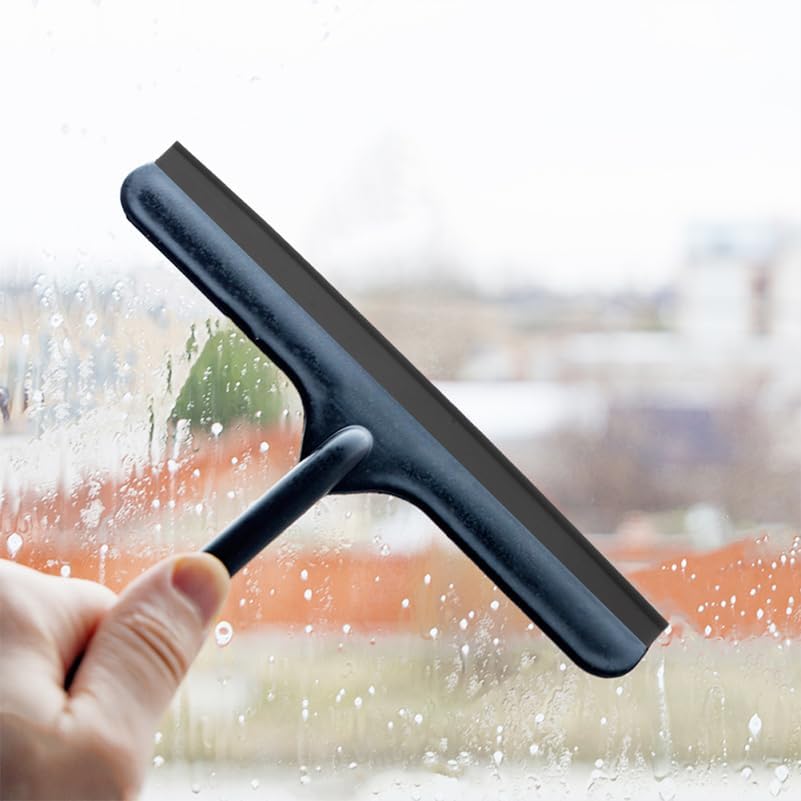 ABOOFAN 3Pcs Rubber Squeegee Replacement Blades for Window Glass Cleaning Wiper Strips for Bathroom Showers Cars Streak Water Removal