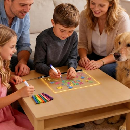 Pizarra de dibujo con luz un regalo mágico de cumpleaños para niños 2