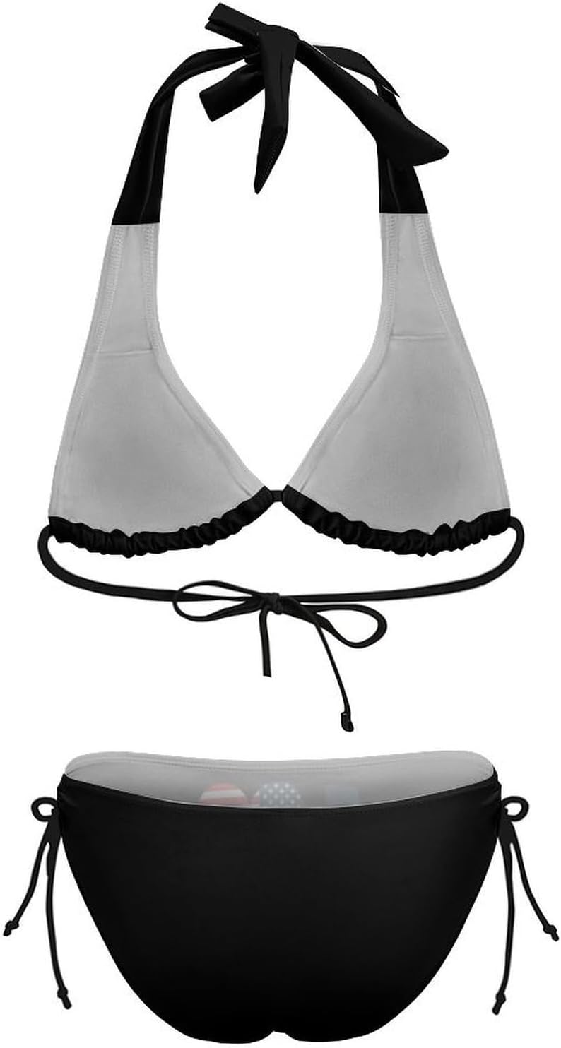 L Love US Novelty Women's 2 Piece String Bikini Set Swimsuits Bathing Suit Swimwear
