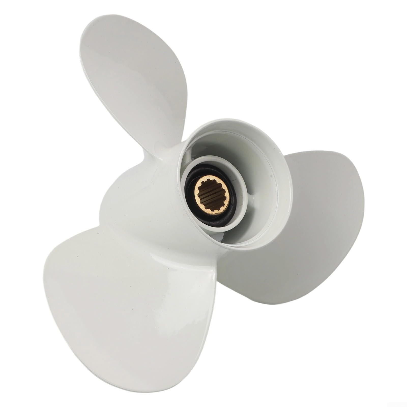 Elica per barche in alluminio 11 1/8x13 per fuoribordo 25-60HP, 3 pale 663-45945-02-EL, adatta a 40 48 50 per motori HP 1998-2002, finitura bianca per uso marino