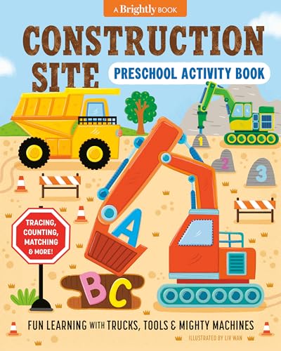 Image of Construction Site Preschool Activity Book: Fun Learning with Trucks, Tools, and Mighty Machines
