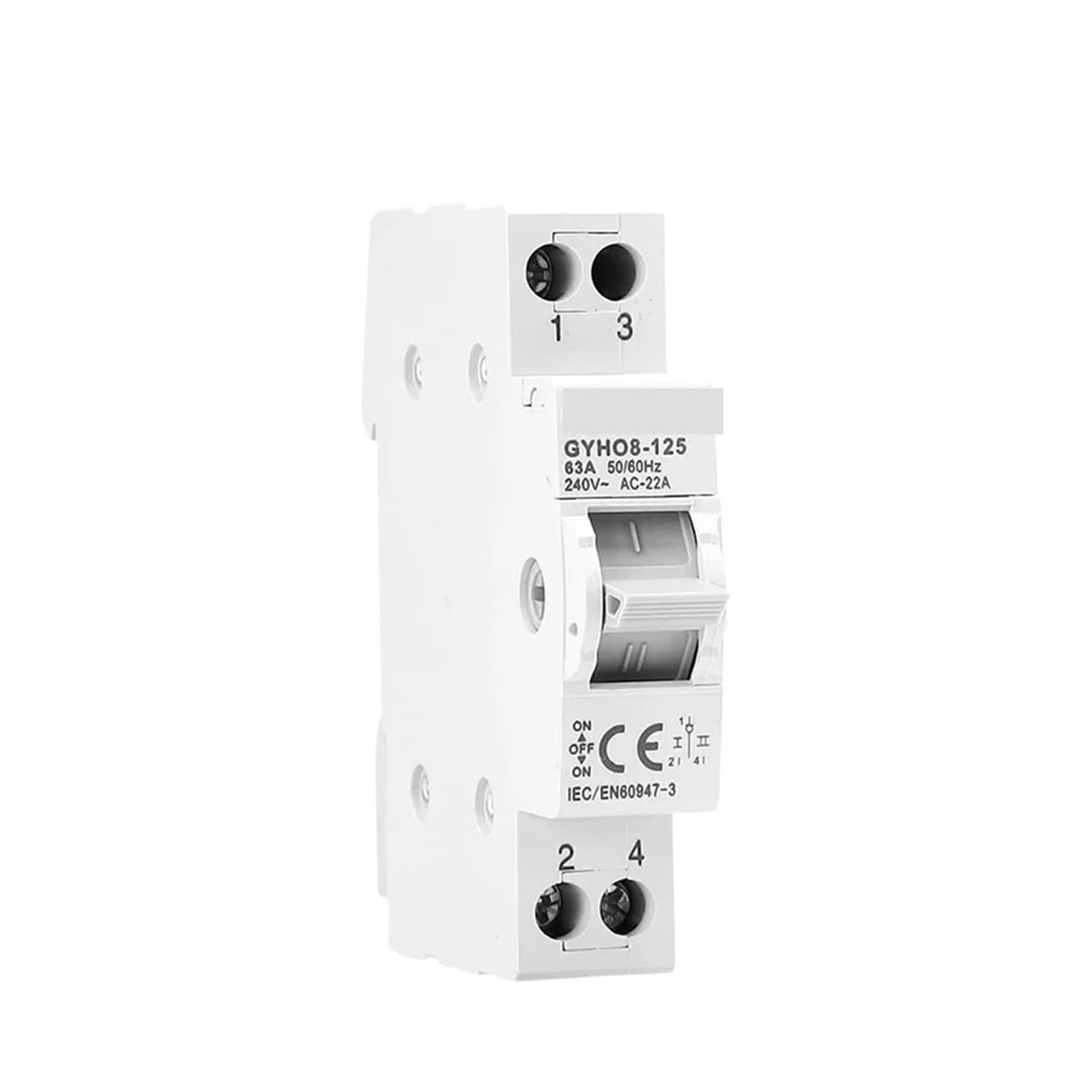 Disjoncteur de verrouillage inverseur de source 1P double puissance - 4