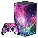 playvital Skin für Xbox Series X, Aufkleber Stickers Vinyl-Skins Schutzfolie Design Folie Zubehör für Xbox Series X Konsole Controller-Lila Galaxie
