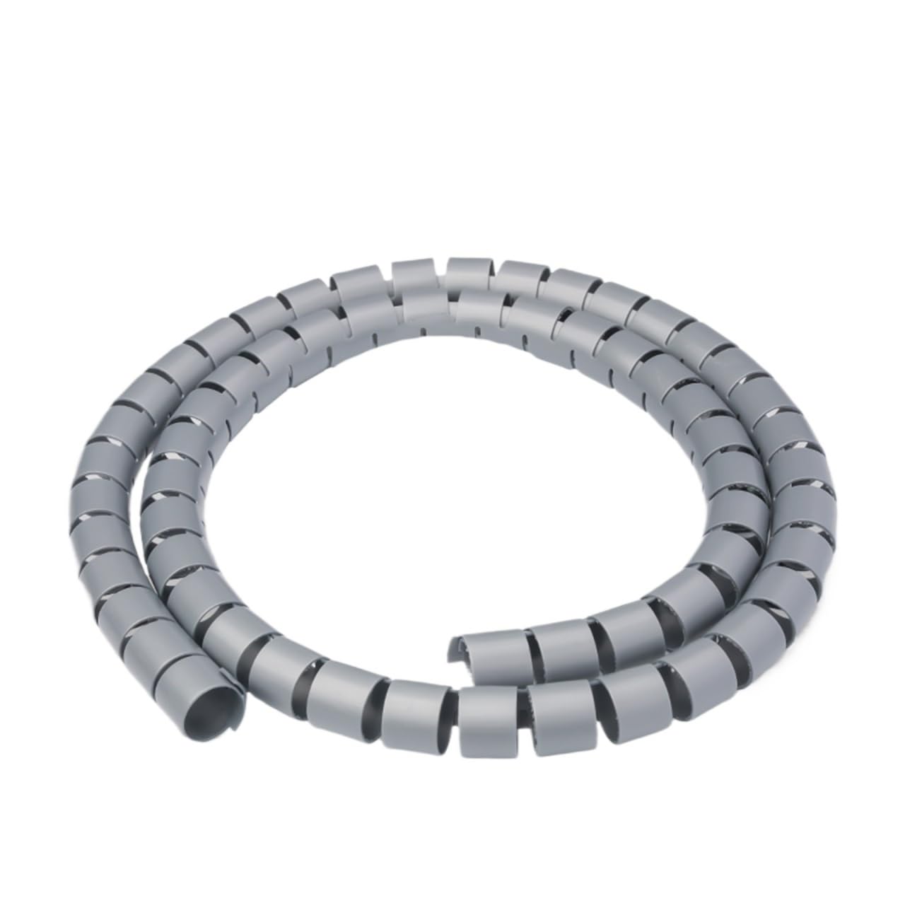 Tubo en Espiral para Cables, Enrollador De Cable Espiral Flexible Multicolor 8-42mm 1m 5m(Gray,32 mm)