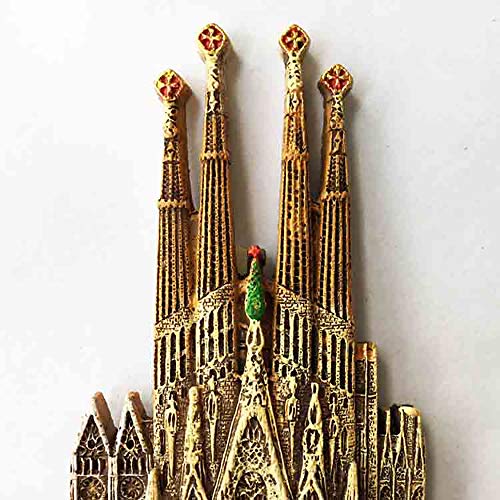 Imán decorativo resina Sagrada Familia Barcelona miniatura 5