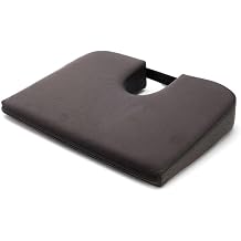 Tush Cush Seat Cushion Charcoal, Car 13x16 Firm