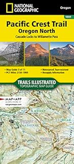 Pacific Crest Trail: Oregon North Map [Cascade Locks to Willamette Pass] (National Geographic Topographic Map Guide, 1004)