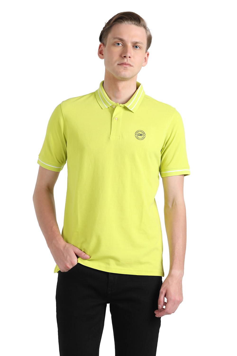 Peter England Mens Regular Fit T-Shirt (PCKPSRGP949751_Yellow (B0CVRWS14J) Amazon Price History, Amazon Price Tracker