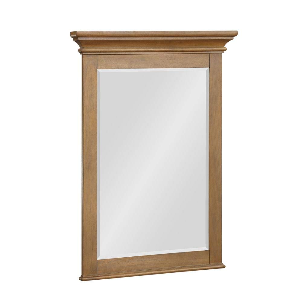 Dorel Living Monteray Beach 24 Inch, Natural Rustic Bathroom Mirror, 24"