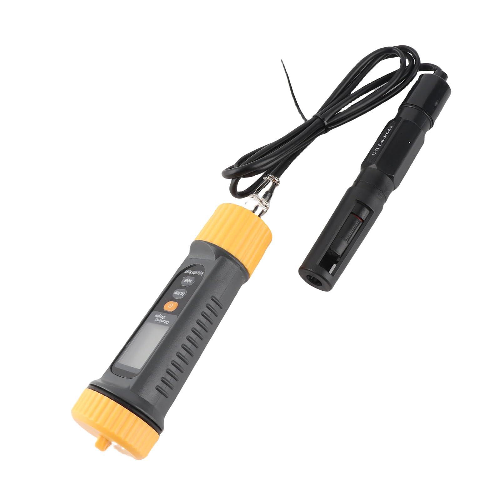Misuratore di Ossigeno Disciolto, Sensore Ad Alta Precisione Misurazione Doppia modalità Kit Portatile per Test Ossigeno Disciolto, Kit Test Acquario con Display LCD Retroilluminato Blocco