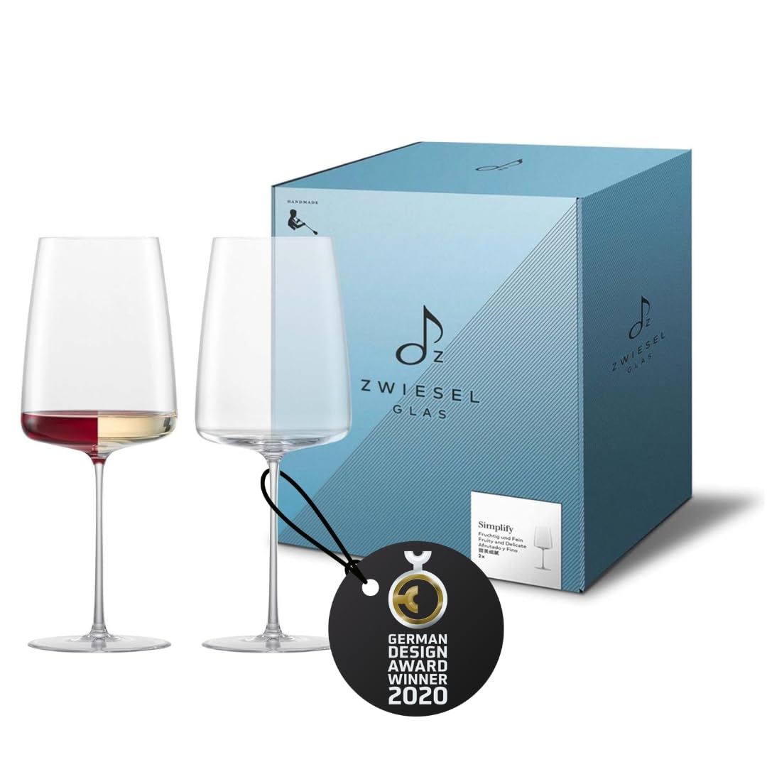 Zwiesel Glas 122053 Freuchtig & Fein afrutado & Fein, 555 milliters | Copa de vino soplada artesanalmente para vino tinto y blanco, vasos de cristal Tritan® de alta calidad para vino