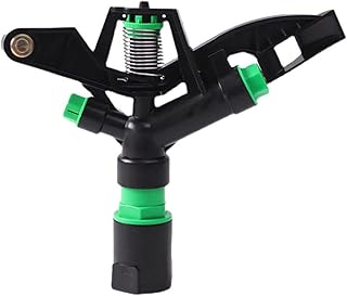 Aspersor de gramado - Aspersor giratório automático ajustável de 360 graus | Bicos de jato duplo de ângulo controlável, cobertura de grande área, sistema de irrigação de jardinagem Lereca