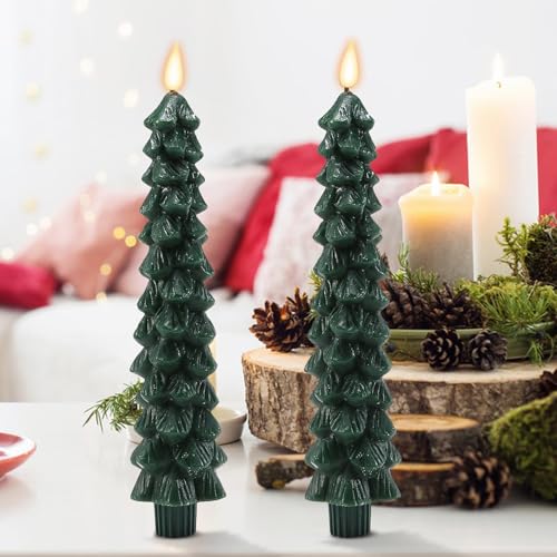 Velas de Navidad a pilas que evitan incendios y manchas de cera 3