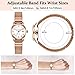 Elegant Rose Watches for Women Small Analog Watch, Waterproof Ladies Watches with Stainless Steel Expansion Band - Fashionable Christmas & Birthday Gifts for Women