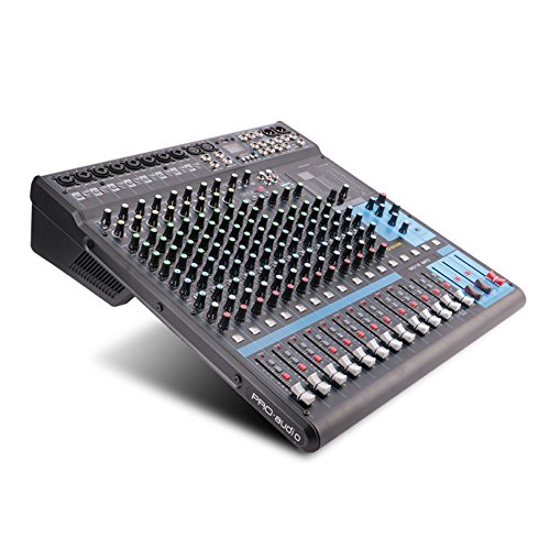 G-MARK Professional Audio Mixer Sound Board Console System Interface 16 Channel Digital USB