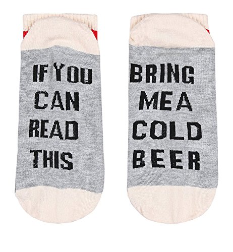 Pxmoda Christmas (3 Pairs) Soft Unisex Sock Cotton Letter Printed Warm Thick Knit Funny Socks Cozy Crew Socks (one size, 01)