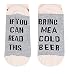 Pxmoda Unisex IF You Can Read This PLEASE Bring Me Some Wine Socks (one size, 01)