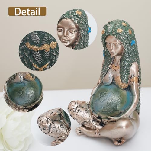 Estatua Gaia Madre Tierra Resina Decoración Hogar miniatura 2