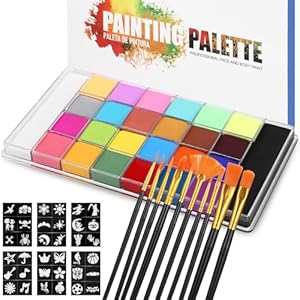 Zaxiva Kinderschminke Face Paint 26 Farben Set