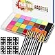 Zaxiva Kinderschminke Face Paint 26 Farben, Professionelles Ungiftiges Sicheres Kinderschminke Set, Ideal Für Halloween Cosplay Festival Accessoire, Clown Schminke, Make-up für Kinder und Erwachsene