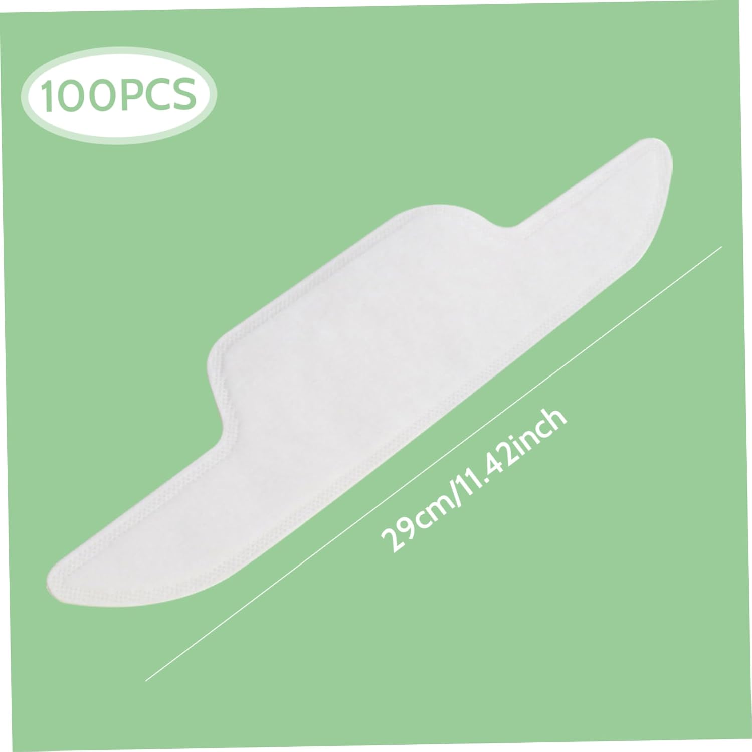 100 PCS Hat Sweat Liner Absorbent Hard Hat Liners for Caps Soft Sticky Sweat Protector Disposable No Liner Prevents Stains Odor for Baseball Cap Shirts Casters Swivel Casters
