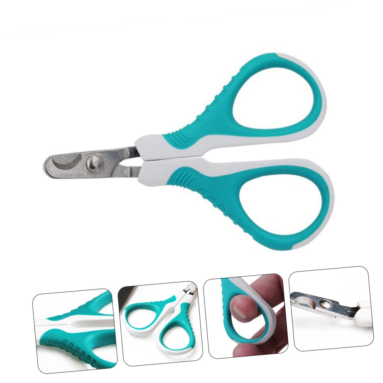 CORHAD Stainless Steel Cat Nail Clippers Pet Grooming Scissor for Cats and Small Dogs Nail Trimmer Tool Ergonomic Handle