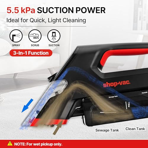 Shop-Vac 3-in-1 Cordless Spot Cleaner with Brush & Spray — view 3