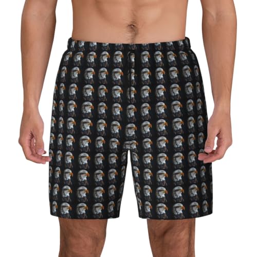 Short de bain aigle chauve léger pour vos activités plein air d'été