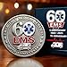 EMS 60th Anniversary Commemorative Coin, Metal Alloy, Polished Finish, with Presentation Box, Gift for EMTs and Paramedics