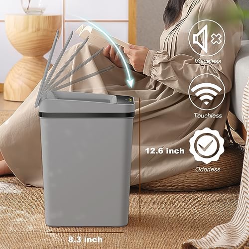 Image of Yatmung 2.5 Gallon Motion Sensor Trash Can - Automatic Trash Can Touchless