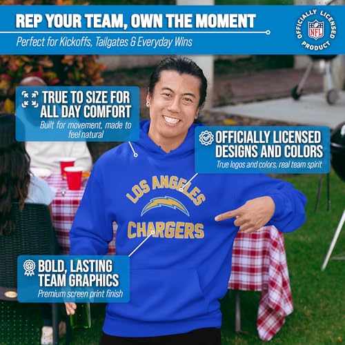 Image of Team Fan Apparel NFL Gameday Hoodie Pullover Sweatshirt for Men and Women