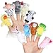 TRIXES Títeres de Dedo - Títeres de Animales - Paquete de 10 - para Niños Pequeños - Herramienta Educativa - Regalos de Pascua - Relleno de Medias - Relleno de Bolsas de Fiesta