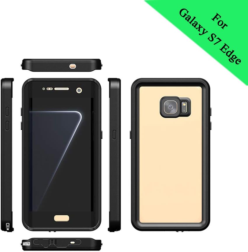 Idealforce Samsung Galaxy S7 Edge Waterproof Case,Snowproof Shockproof Dirtproof IP68 Deep Waterproof Case Cover for Samsung Galaxy S7 Edge