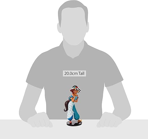 Miniatura 5 de Enesco Disney by Romero Britto Aladdin Jasmine Figurilla, 7.87 pulgadas, multicolor