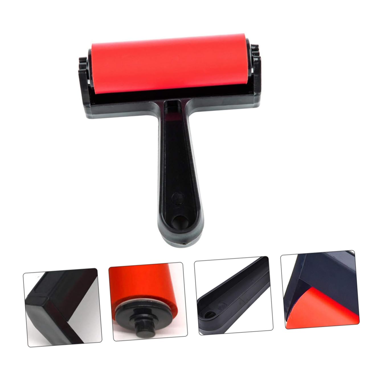 ERINGOGO 2Pcs Durable Printmaking Rollers Versatile Printing Ink Tools for Art Projects Easy Grip Design for Adults Sturdy Plastic Construction Selection Random Color