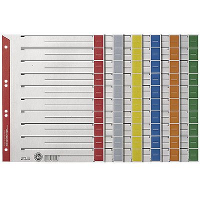 Fogli Divisori Leitz A4 - Cartoncino Colorato, Rosso, 25 Pezzi, Per Organizzazione - Foto 9