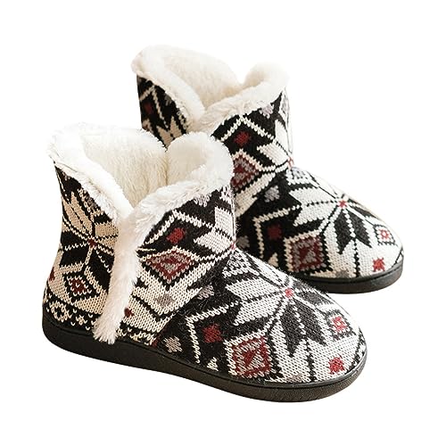 Chaussons d'hiver pour femmes douillets contre le sol froid