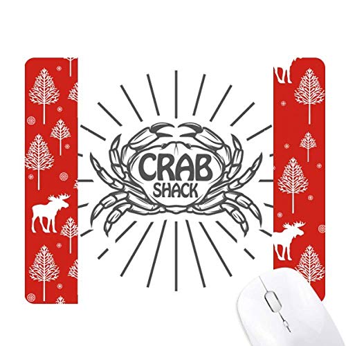 Crabe croquis et organisme marin radial : illustration de Noël style souris des forêts