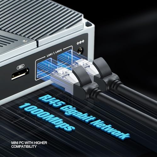 Sharevdi Mini PC, 12th In-tel N100 Prozessor (bis zu 3.4GHz) 4C/4T，Wi-11 Pro Mini Desktop PC 16G DDR5 500GB SSD, Triple Display 4K UHD HDMI/WiFi6/BT5.2/RJ45/WOL/Auto Power On (16GB 500GB)