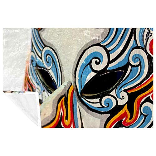 Couverture multicolore confortable pour des soirées cocooning chaleureuses