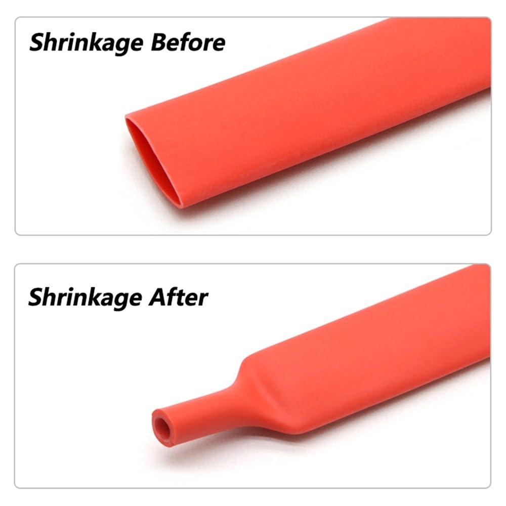 Tubo Termorestringente Rosso A Doppia Parete 3:1 Con Colla(15.4MM*8 METERS)