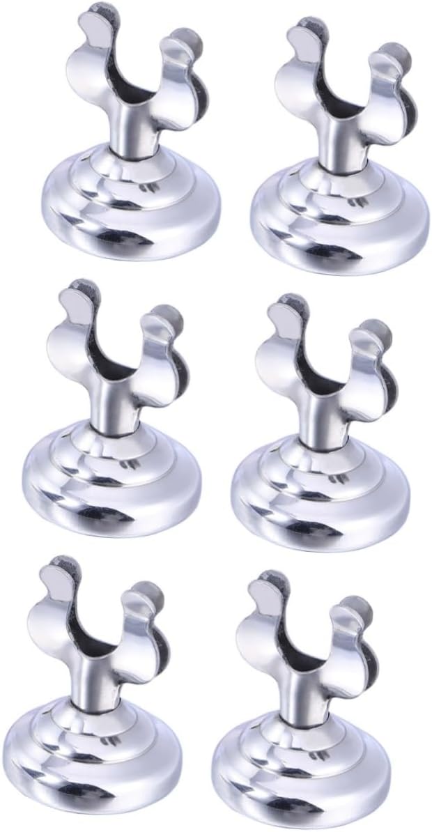 Mobestech 12pcs Menu Card Holder Restaurant Menu Board Table Holders Stainless Steel Elegant Design