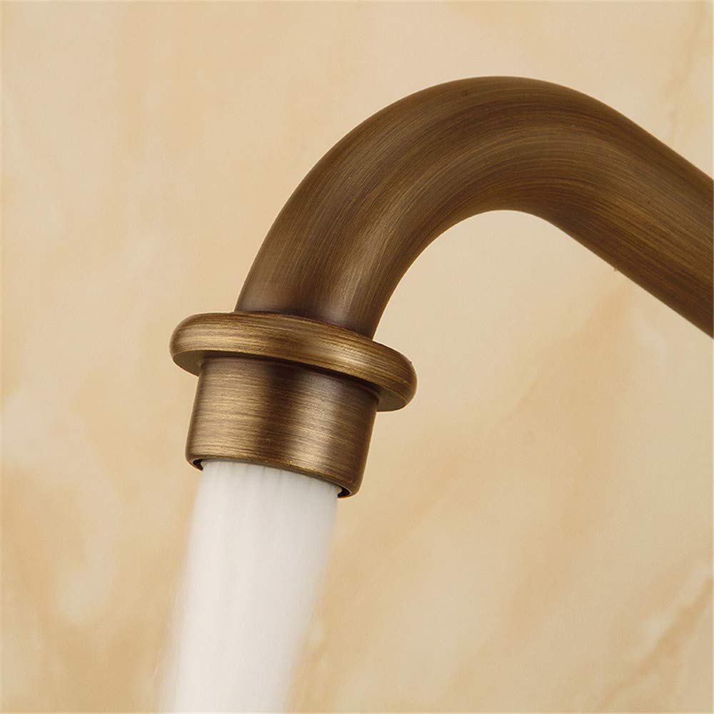 YAWEDA antieke messing keuken kranen Pull Out Spray hoofd hete koude 360 graden draaibare wastafel kraan water mixer Pull down mixer kranen enkele